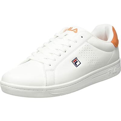 FILA Crosscourt 2 F Sneaker för män, Vit Tangelo, 41 EU FILA Crosscourt 2 F Sneaker för män, Vit Tangelo, 41 EU