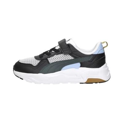 PUMA Unisex barn treenighet 2 Lt Run Fun Ac+ Ps Sneaker, vit grön terräng svart, 34.5 EU PUMA Unisex barn treenighet 2 Lt Run Fun Ac+ Ps Sneaker, vit grön terräng svart, 34.5 EU