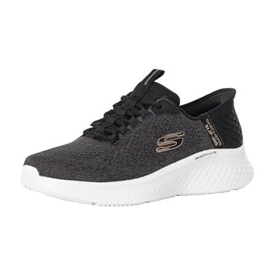Skechers Herr Skech-lite Pro Primebase träningsskor, Svart nät grå trim, 41 EU Skechers Herr Skech-lite Pro Primebase träningsskor, Svart nät grå trim, 41 EU