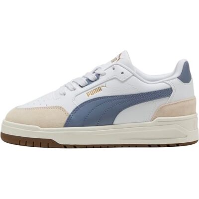 PUMA Shuffle Downtown Lo OG Jr, sneakers, vit himmelsgrå guld, 38 EU, Vit grå himmelsblå guld, 6 UK PUMA Shuffle Downtown Lo OG Jr, sneakers, vit himmelsgrå guld, 38 EU, Vit grå himmelsblå guld, 6 UK