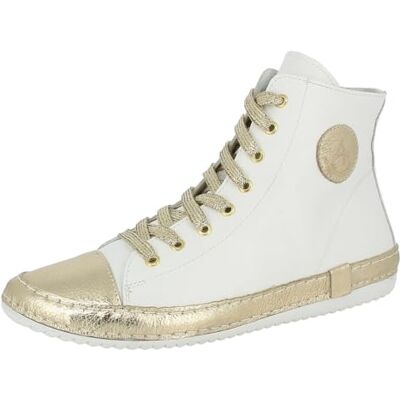 Andrea Conti dam High Top sneakers, vit/guld, 40 EU, Vitt guld, 40 EU Andrea Conti dam High Top sneakers, vit/guld, 40 EU, Vitt guld, 40 EU