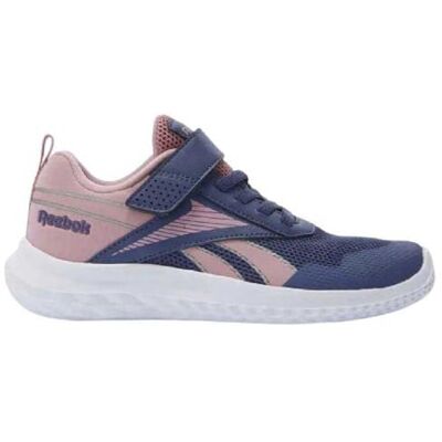 Reebok Rush Runner 5 elastisk spets & Top Strap sneakers, Twilightpurple Dustyrose Ftwrwhite, 27.5 EU Reebok Rush Runner 5 elastisk spets & Top Strap sneakers, Twilightpurple Dustyrose Ftwrwhite, 27.5 EU