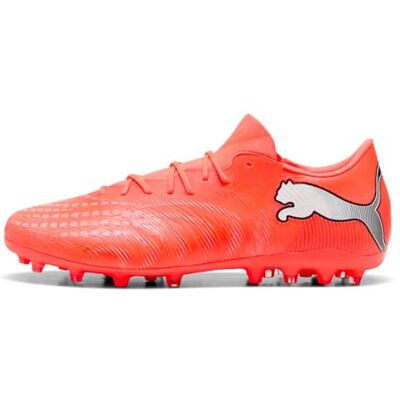 PUMA Unisex Future 9 Match Fusion MG fotbollssko, glödande röd vit svart silver, 9 UK, Glödande röd vit svart silver, 43 EU PUMA Unisex Future 9 Match Fusion MG fotbollssko, glödande röd vit svart silver, 9 UK, Glödande röd vit svart silver, 43 EU