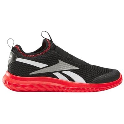 Reebok Pojkar Rush Runner Slip-on sneakers, Svart energiröd vit, 32 EU Reebok Pojkar Rush Runner Slip-on sneakers, Svart energiröd vit, 32 EU