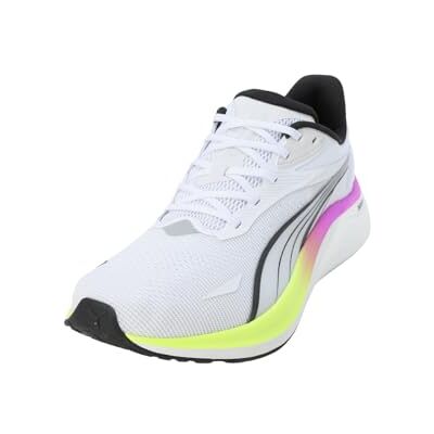 PUMA mäns Electrify Nitro 4 Road löparskor, White-Pure Magenta-Yellow Alert, 8.5 UK, vit ren magenta gul varning, 42.5 EU PUMA mäns Electrify Nitro 4 Road löparskor, White-Pure Magenta-Yellow Alert, 8.5 UK, vit ren magenta gul varning, 42.5 EU