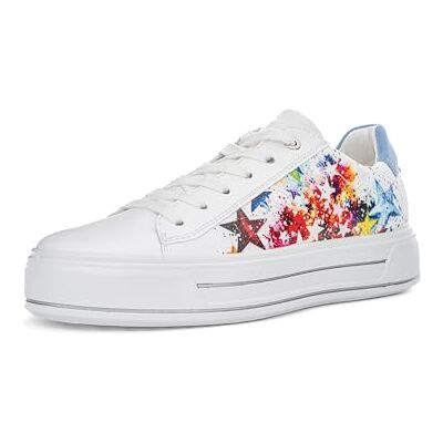 ARA dam Canberra sneakers, vit, stjärnmulti, azzuro, 40 EU bred, Vit stjärna multi azzuro, 40 EU bred ARA dam Canberra sneakers, vit, stjärnmulti, azzuro, 40 EU bred, Vit stjärna multi azzuro, 40 EU bred