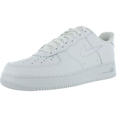 NIKE Air Force 1 Sneaker för män, White Dk Smoke Grey, 37.5 EU NIKE Air Force 1 Sneaker för män, White Dk Smoke Grey, 37.5 EU