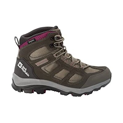 Jack Wolfskin Dam Vojo 3 Texapore Mid W utomhusskor, Khaki vinröd, 36 EU Jack Wolfskin Dam Vojo 3 Texapore Mid W utomhusskor, Khaki vinröd, 36 EU