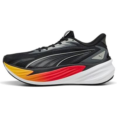 PUMA Unisex Maxima PRO Road Running Shoe, Svart RÖD-Gul Sizzle Vit, 6,5 UK, svart röd gul storlek vit, 40 EU PUMA Unisex Maxima PRO Road Running Shoe, Svart RÖD-Gul Sizzle Vit, 6,5 UK, svart röd gul storlek vit, 40 EU