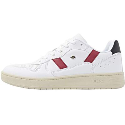 British Knights Unisex Raww sneakers, Vit Bourgogny svart, 41 EU British Knights Unisex Raww sneakers, Vit Bourgogny svart, 41 EU
