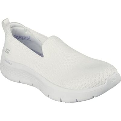 Skechers Dam Go Walk Flex Bright Summer Sneaker, Vit textil trim, 42 EU Skechers Dam Go Walk Flex Bright Summer Sneaker, Vit textil trim, 42 EU