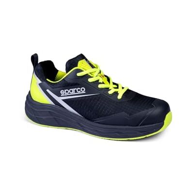 Sparco Impulse ESD S3S SR FO HRO, skyddsskor unisex-vuxen, marinblå/fluorescerande gul, 42 EU, Marinblå gul fluorescerande, 42 EU Sparco Impulse ESD S3S SR FO HRO, skyddsskor unisex-vuxen, marinblå/fluorescerande gul, 42 EU, Marinblå gul fluorescerande, 42 EU