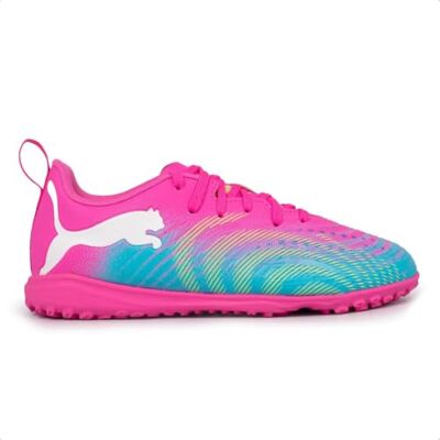 PUMA Future 9 Play TT JR fotbollssko, Gift Pink-Sun Stream-Ljus Aqua Vit, 1,5 UK, Gift rosa solström ljus aqua vit, 34 EU PUMA Future 9 Play TT JR fotbollssko, Gift Pink-Sun Stream-Ljus Aqua Vit, 1,5 UK, Gift rosa solström ljus aqua vit, 34 EU