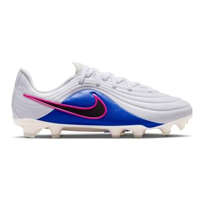 NIKE Jr Tiempo Maestro Academy FG/MG Fotbollsskor för barn, White/Black/Racer Blue/Pink Bl, 33 NIKE Jr Tiempo Maestro Academy FG/MG Fotbollsskor för barn, White/Black/Racer Blue/Pink Bl, 33
