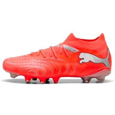 PUMA Unisex Future 9 Match FG/AG fotbollssko, glödande röd vit svart silver, 7,5 UK, Glödande röd vit svart silver, 41 EU PUMA Unisex Future 9 Match FG/AG fotbollssko, glödande röd vit svart silver, 7,5 UK, Glödande röd vit svart silver, 41 EU