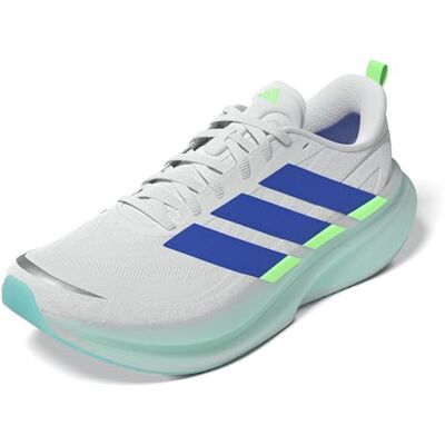adidas herr SUPERNOVA GLIDE RUNNING SHOES, ftwr white/blue/lime burst, 46 EU adidas herr SUPERNOVA GLIDE RUNNING SHOES, ftwr white/blue/lime burst, 46 EU