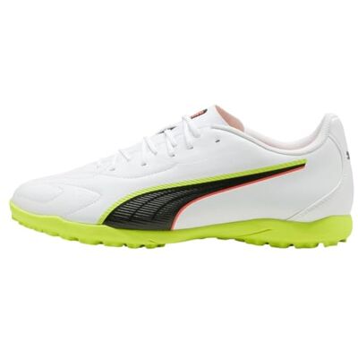 PUMA Unisex King 20 Play TT fotbollssko, vitlysande röd gul alert, 6 UK, vit lysande röd gul varning, 39 EU PUMA Unisex King 20 Play TT fotbollssko, vitlysande röd gul alert, 6 UK, vit lysande röd gul varning, 39 EU