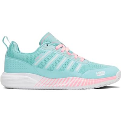 K-Swiss Dam Ultra Short Padel tennisskor, mjuk neonblå vit neon bubbelgummi, 41 EU K-Swiss Dam Ultra Short Padel tennisskor, mjuk neonblå vit neon bubbelgummi, 41 EU