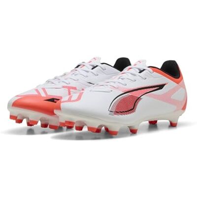 PUMA kvinnors Ultra 5 Play FG/AG WN's fotbollssko, vit svart-lysande röd, 9 UK, vit svart glödande röd, 43 EU PUMA kvinnors Ultra 5 Play FG/AG WN's fotbollssko, vit svart-lysande röd, 9 UK, vit svart glödande röd, 43 EU