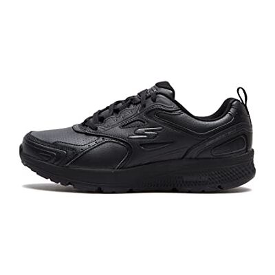 Skechers dam Go Run Konsekvent bred spektrum sneaker, Svart lädertrim, 35 EU Skechers dam Go Run Konsekvent bred spektrum sneaker, Svart lädertrim, 35 EU