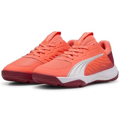 PUMA Accelerate Jr Handboll träningsskor pojkar, Glödande röd vit mörk karmosinröd svart, 35.5 EU PUMA Accelerate Jr Handboll träningsskor pojkar, Glödande röd vit mörk karmosinröd svart, 35.5 EU