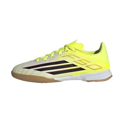 adidas unisex barn F50 LEAGUE Indoor Football Shoes Kids, team solar yellow 2/core black/lucid red, 36 EU adidas unisex barn F50 LEAGUE Indoor Football Shoes Kids, team solar yellow 2/core black/lucid red, 36 EU