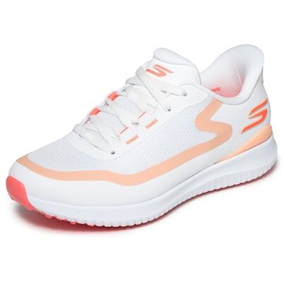 Skechers Dam Flight Slip-in Spikeless Golf Shoe sneakers, Vit korall, 37.5 EU Skechers Dam Flight Slip-in Spikeless Golf Shoe sneakers, Vit korall, 37.5 EU
