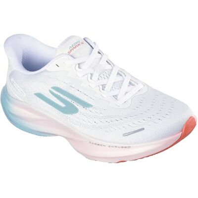 Skechers Dam Aero Spark handsfree slip-on sneaker, Vit/turkos/rosa, 40 EU Skechers Dam Aero Spark handsfree slip-on sneaker, Vit/turkos/rosa, 40 EU