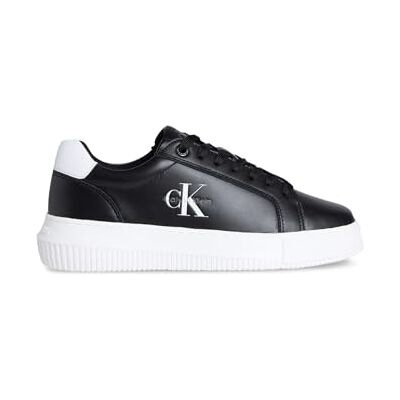 Calvin Dam Chunky Cupsole Mono LTH Wn Yw0yw01872Low Top, Svart svart ljus vit, 38 EU Calvin Dam Chunky Cupsole Mono LTH Wn Yw0yw01872Low Top, Svart svart ljus vit, 38 EU