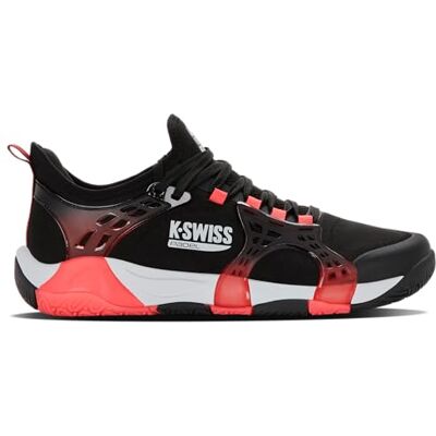 K-Swiss K-Frame Padel Tennis Shoe, Svart/Micro Chip/Neon Lava, 43 EU K-Swiss K-Frame Padel Tennis Shoe, Svart/Micro Chip/Neon Lava, 43 EU