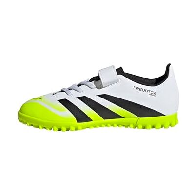 adidas Unisex – Barn PREDATOR CLUB Hook-and-Loop Turf Football Boots Kids, ftwr white/core black/lucid lemon, 38 2/3 EU adidas Unisex – Barn PREDATOR CLUB Hook-and-Loop Turf Football Boots Kids, ftwr white/core black/lucid lemon, 38 2/3 EU