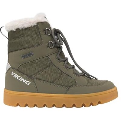 Viking unisex barn Fleek varm GTX snöstövel med dragkedja, Tall oliv, 1 UK Narrow Viking unisex barn Fleek varm GTX snöstövel med dragkedja, Tall oliv, 1 UK Narrow