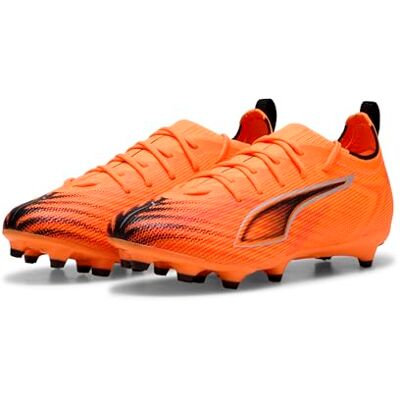 PUMA Unisex barn Ultra 6 Pro Fg/Ag Jr fotbollssko, Heat Fire svart glödande röd, 35 EU PUMA Unisex barn Ultra 6 Pro Fg/Ag Jr fotbollssko, Heat Fire svart glödande röd, 35 EU