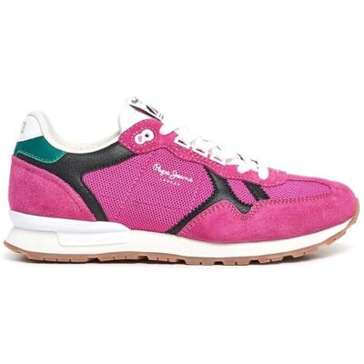 Pepe Jeans Brit Retro W sneakers, rosa (fuchsia), 3 UK, Rosa Fuchsia, 3 UK Pepe Jeans Brit Retro W sneakers, rosa (fuchsia), 3 UK, Rosa Fuchsia, 3 UK