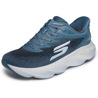 Skechers herr Aero Burst Slip Ins löpartränare, Skiffer, 43 EU Skechers herr Aero Burst Slip Ins löpartränare, Skiffer, 43 EU