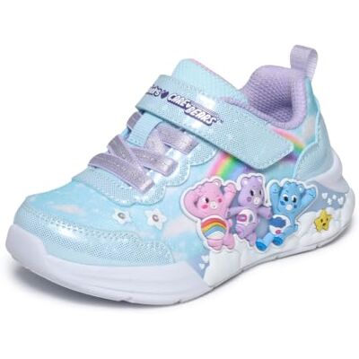 Skechers flickor LIL SNUGS träningsskor, Blue Synthetic/Multi Trim, 26 EU Skechers flickor LIL SNUGS träningsskor, Blue Synthetic/Multi Trim, 26 EU