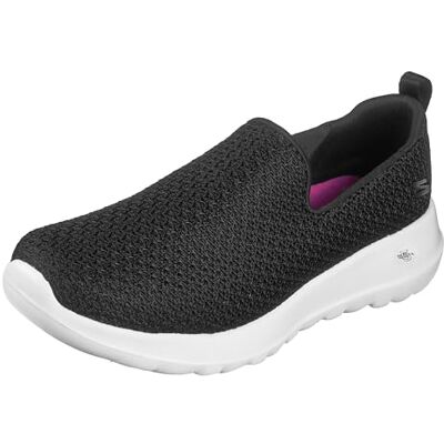 Skechers GOwalk Joy dam Slip On träningsskor Låga sneakers, Svart textil vit trim, 35 EU Skechers GOwalk Joy dam Slip On träningsskor Låga sneakers, Svart textil vit trim, 35 EU