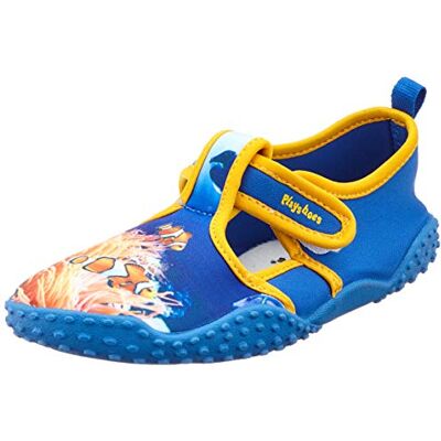 Playshoes Unisex barn UV-skydd badskor undervattensvärld Aqua skor, Blå blå 7-22/23 EU Playshoes Unisex barn UV-skydd badskor undervattensvärld Aqua skor, Blå blå 7-22/23 EU