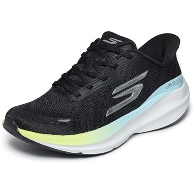 Skechers Aero Pulse Performance löparskor för kvinnor, Black Textile/Yellow/Blue Trim, 38.5 EU Skechers Aero Pulse Performance löparskor för kvinnor, Black Textile/Yellow/Blue Trim, 38.5 EU