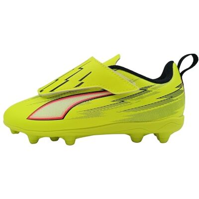 PUMA Ultra 6 Play V FG/AG RB JR fotbollssko, Yellow Alert Black-Lysande RED-Lime Squeeze, 2,5 UK barn, Gul alert svart lysande röd limepress, 35 EU PUMA Ultra 6 Play V FG/AG RB JR fotbollssko, Yellow Alert Black-Lysande RED-Lime Squeeze, 2,5 UK barn, Gul alert svart lysande röd limepress, 35 EU