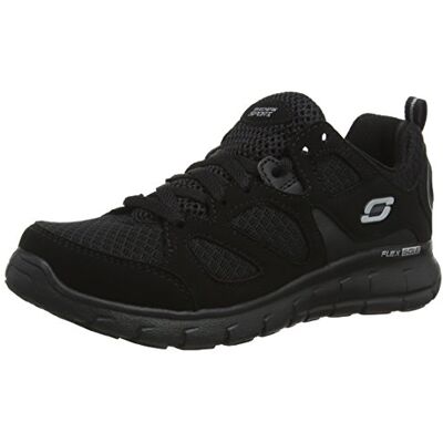 Skechers Vim-Turbo Ride träningsskor för pojkar, Svart syntetisk mesh trim, 33.5 EU Skechers Vim-Turbo Ride träningsskor för pojkar, Svart syntetisk mesh trim, 33.5 EU