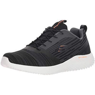 Skechers Bounder träningsskor för män, Svart nät PU trim, 48.5 EU Skechers Bounder träningsskor för män, Svart nät PU trim, 48.5 EU
