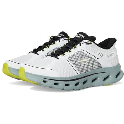 Skechers herr Go Walk Glide Step 2.0 Zalor handsfree slipins sneaker, Vit/svart, 42 EU Skechers herr Go Walk Glide Step 2.0 Zalor handsfree slipins sneaker, Vit/svart, 42 EU