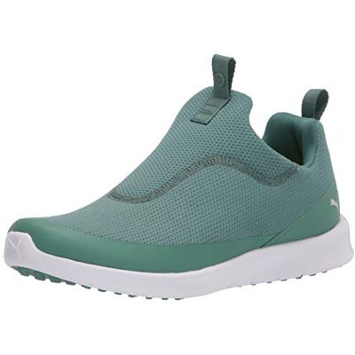 PUMA Golf damer Laguna fusion slip-on spiklösa skor, Blå gran Sil, 39 EU PUMA Golf damer Laguna fusion slip-on spiklösa skor, Blå gran Sil, 39 EU