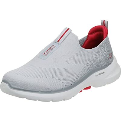 Skechers herr Gowalk 6-stretch fit slip-on atletisk prestanda promenadsko, grå/röd, 11,5 X-bred Skechers herr Gowalk 6-stretch fit slip-on atletisk prestanda promenadsko, grå/röd, 11,5 X-bred