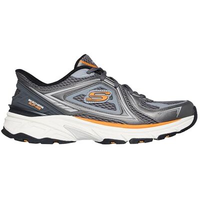 Skechers herr uthållighet sport Kordae sneaker, Träkolläder orange nät PU, 47.5 EU Skechers herr uthållighet sport Kordae sneaker, Träkolläder orange nät PU, 47.5 EU