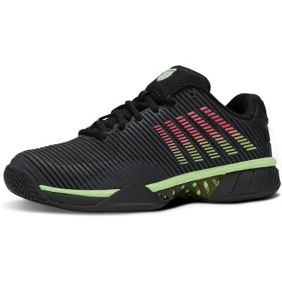 K-Swiss Tennis Hypercourt Express 2 Hb Tennisskor för män, Black/Soft Neon Green/Neon Lav, 42 K-Swiss Tennis Hypercourt Express 2 Hb Tennisskor för män, Black/Soft Neon Green/Neon Lav, 42