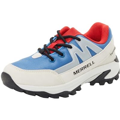 Merrell Boys Moab Speed 2 FST vattentät tränare, blå/röd, 2 UK, Blårött, 34 EU Merrell Boys Moab Speed 2 FST vattentät tränare, blå/röd, 2 UK, Blårött, 34 EU