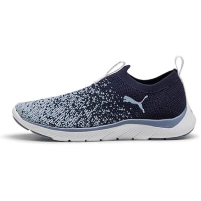 PUMA Dam SOFTRIDE REMI Slip-ON stickad WN's Road Running Shoe, Navy-Snow Mountain Blue-Gray Sky, 6 UK, Navy Snow Mountain blå grå himmel, 39 EU PUMA Dam SOFTRIDE REMI Slip-ON stickad WN's Road Running Shoe, Navy-Snow Mountain Blue-Gray Sky, 6 UK, Navy Snow Mountain blå grå himmel, 39 EU