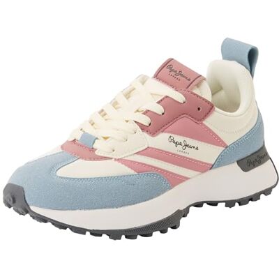 Pepe Jeans dam W ränder sneaker, rosa (skiffer rosa), 3 UK, Rosa skiffer ros rosa, 3 UK Pepe Jeans dam W ränder sneaker, rosa (skiffer rosa), 3 UK, Rosa skiffer ros rosa, 3 UK